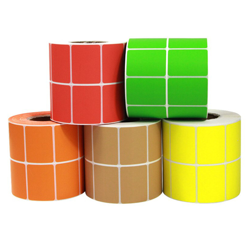 Chromo Paper White Multi Color Barcode Labels